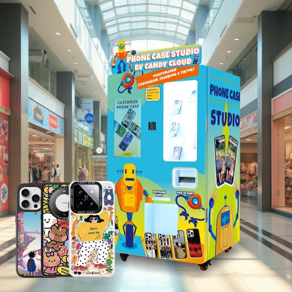 Quality Convenient Phone Cover Printing Vending Machine With Steel Material CB Certifications wholesale