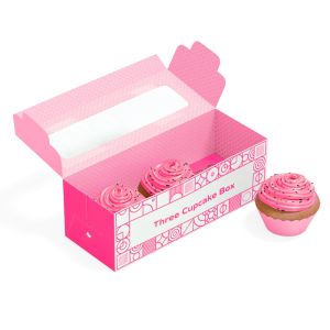 Custom Folding Clear PVC Window Cake Box For Cake Packaging