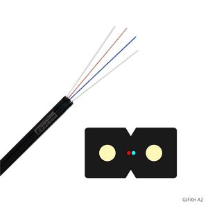 Indoor GJFXH FTTH drop cable Singlemode 4 core g657A Friber Optical FTTH lszh