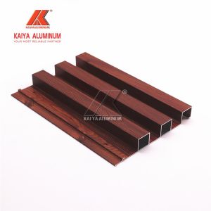 3d Simulating Wood Grain U Shaped Aluminum Profile For Ceiling
