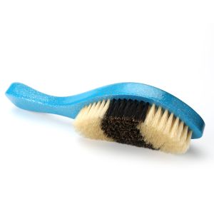 Multiple Color PU Pure Boar Hair Bristle 360 Curved Brush Custom Logo