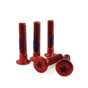 RoHs Certified Customized Truss large Head Anodized Torx Step Aluminum Shoulder Screw