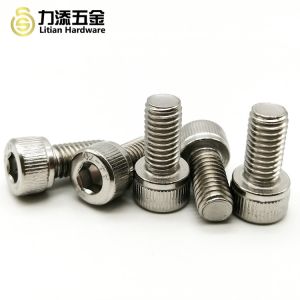 SS304 Metal Screw Fasteners , M10 Socket Head Cap Screw Din 912 Grade A4-70