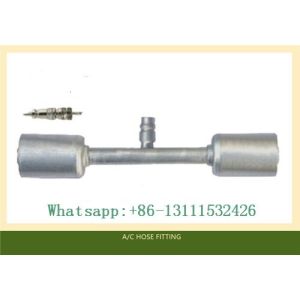 Through pipe with Al jacket R134a High& Low Pressure valve air conditioning Hose