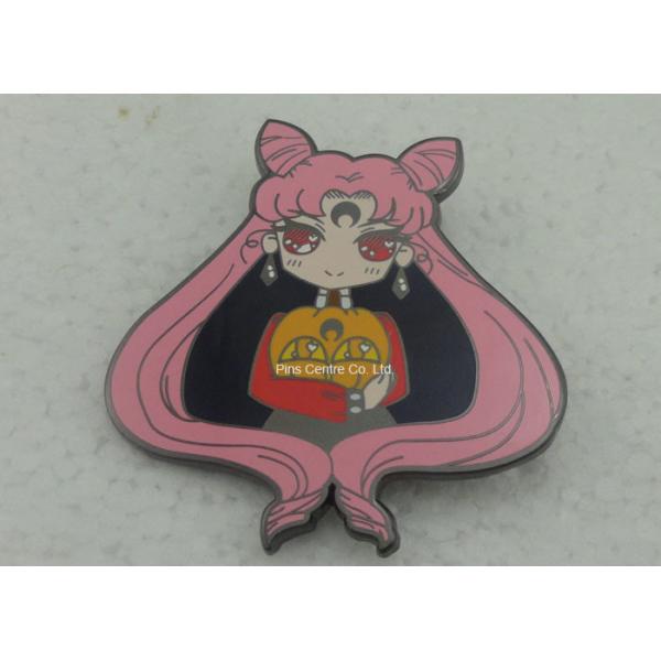 Quality Personalised Hard Enamel Lapel Pin Gold Plating Plain And Flat Back wholesale