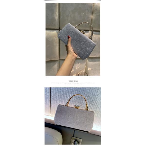 Vintage Style Hasp Women Handbag adorned with Designer Highlight Sequins Leather Trend