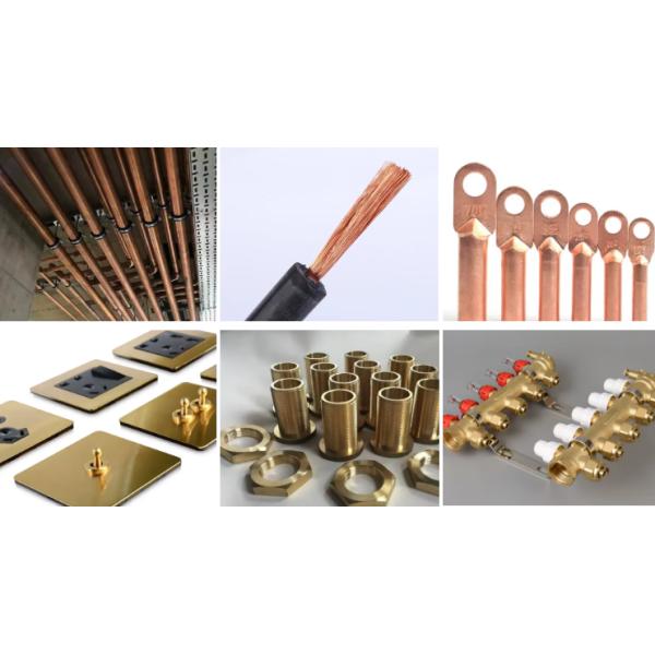 Copper strip in various industrial applications