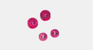 China Synthetic Corundum Jewel Bearing Assembly Red Gemstone Color Oval Cut Shape on sale
