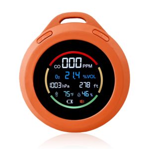 China Mini Portable Carbon Monoxide Alarm Monitor Barometric Pressure Oxygen Gas Analyzer on sale