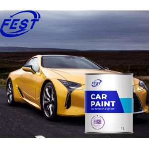 2K Solid Color Paint Yellow Car Paint Car Refinish Paint Auto Body Repair Paint