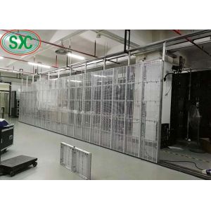 G3.91-7.82 Ultra-Thin Full Color Transparent Video Wall SMD2525 IP54 Long