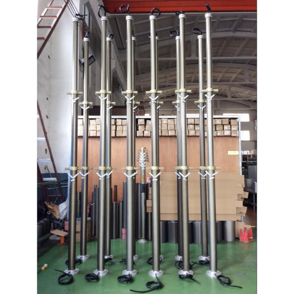 pneumatic telescopic mast for mobile CCTV system 4.5m height telescoping mast