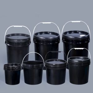Round 20L 5 Gallon Plastic Pail PP Paint Bucket for Food Grade Thicken Packaging