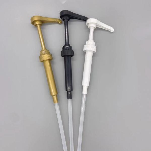 Quality UK10 28-400 PP/PE 8ML Plastic dispenser  syrup pump color customizable milk honey fruit juice pump wholesale