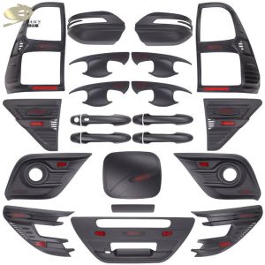 China Abs For Toyota Hilux Revo Chrome Whole Sets Of car Accessories Matte Black 2015-On on sale