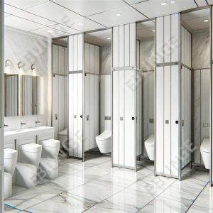 Floor Mounted Toilet Partition Wall with Water Resistance and Color Assortment