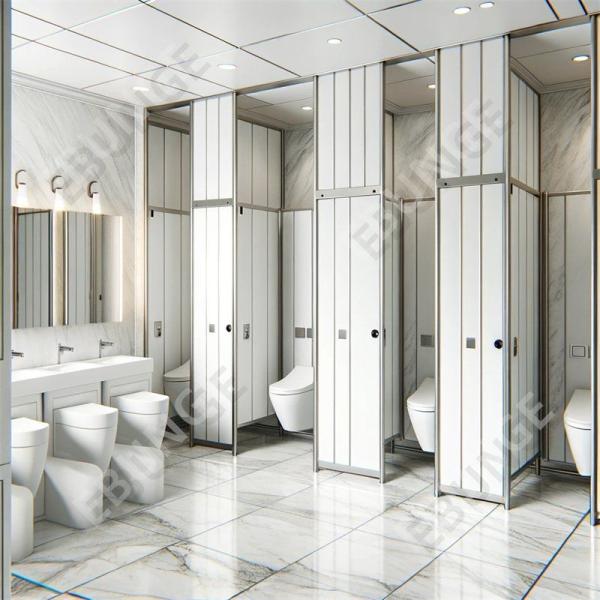 Floor Mounted Toilet Partition Wall with Water Resistance and Color Assortment