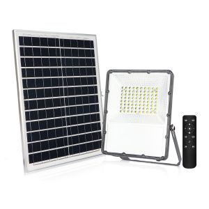 China Slim Super Bright Protable Solar Flood Light Sport Ground Warehouse Outdoor LED Floodlight on sale