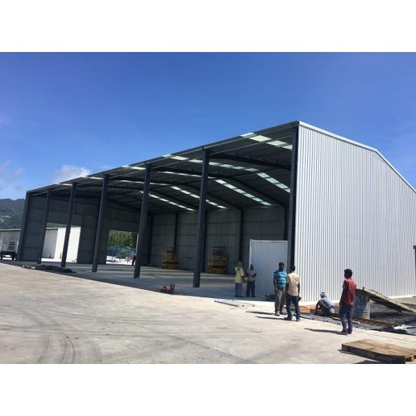 Durable Prefab Metal Sheds , Stoving Varnish Steel Structure Prefabricated House