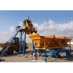 Ready Mixed Portable Concrete Mixer Batching Plants 1500 - 3800mm Discharging Height