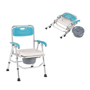 Cheap Medical Commode Chair Foldable Aluminum Commode Chair With Bedpan for sale