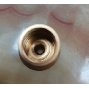 Pure Copper Parts CNC Machining Process Electroplating With Hole