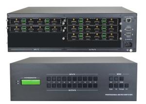 8-Ch 4k HDMI Input 16-Ch 4k Hdmi Output Video Matrix Switcher With Wall Mounted