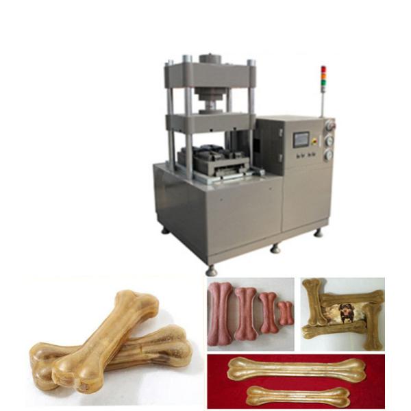 Various Shape Dog Bone Making Machine 9KW Different Skin Rawhide Pet Treat Machine