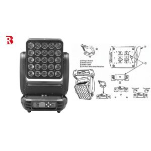 25pcs 12W CREE 4in1 RGBW Infinity Matrix LED Moving Head Beam Stage Light