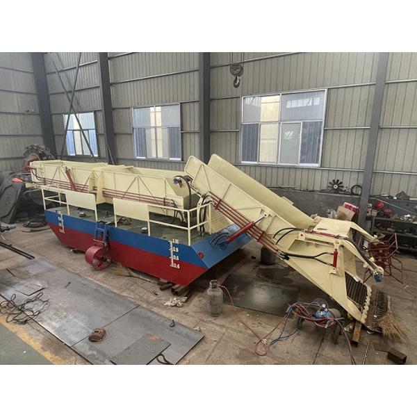 2 Section Aquatic Plant Harvester With 1.2M Harvesting Depth For River Waterweed Harvesting