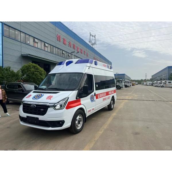 Quality Ford Customization Ambulance Car Vehicle 4x2 Ambulance Car Transit V348 PRO Monitoring ICU Emergency Ambulance Van wholesale