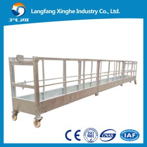 China zlp630 aluminum gondola working platform / rope suspended platform / suspended cradle on sale