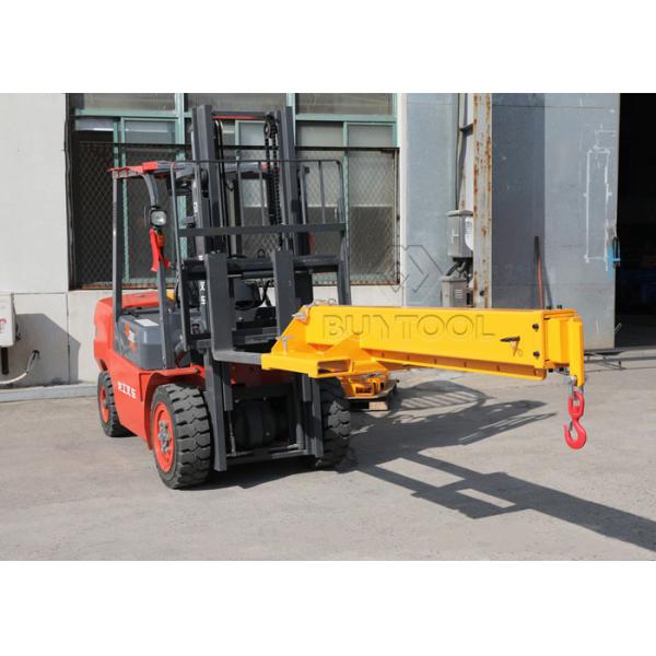 Extendable Truck 640kg Forklift Jib Crane Telescopic Fork Mounted