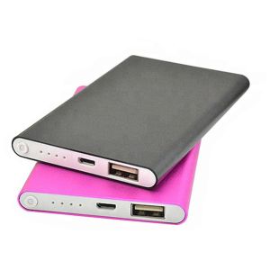 Lightweight Aluminum Alloy Power Bank Mobile Charger 5000mah 110*68*10mm