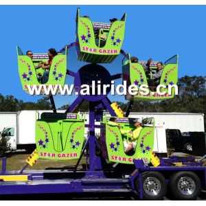 China Mini Ferris Wheel Carnival Rides Trailer Mounted Rides For Sale on sale