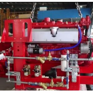 High Efficiency Fire Pump Diesel Engine 300KW With Compact Structure