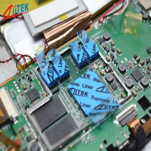 China Wholesale Customized High Thermal Conductivity Adhesive Silicone Thermal Pads on sale