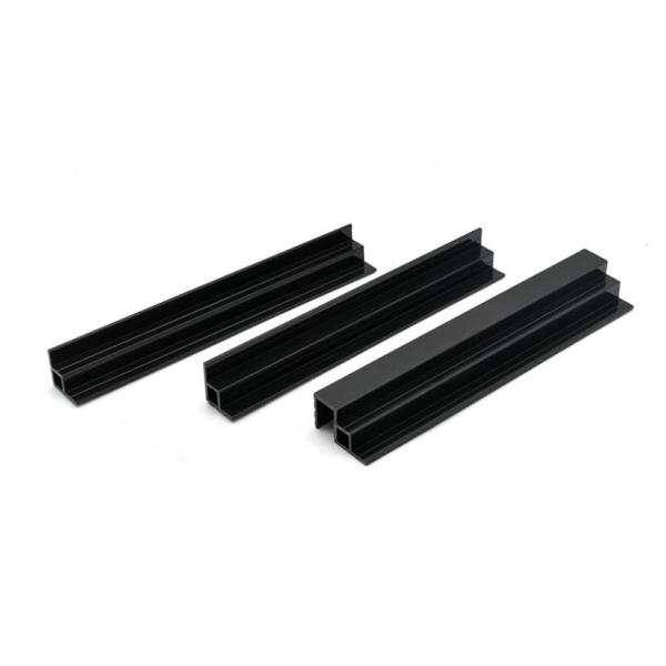 PVC Plastic Profile Black Geometric Profile Fish Tank Accessories Customized