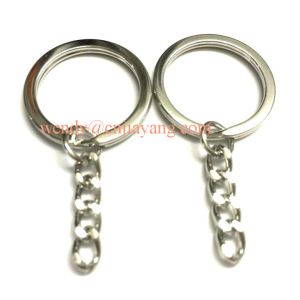 Vaiour types gold color and silver color metal split ring with chains link