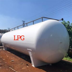 Horizontal Single Layer Lpg Gas Storage Tank Customized 5cbm