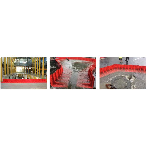 Height 60cm red ABS plastic anti-uv coating flood baffier