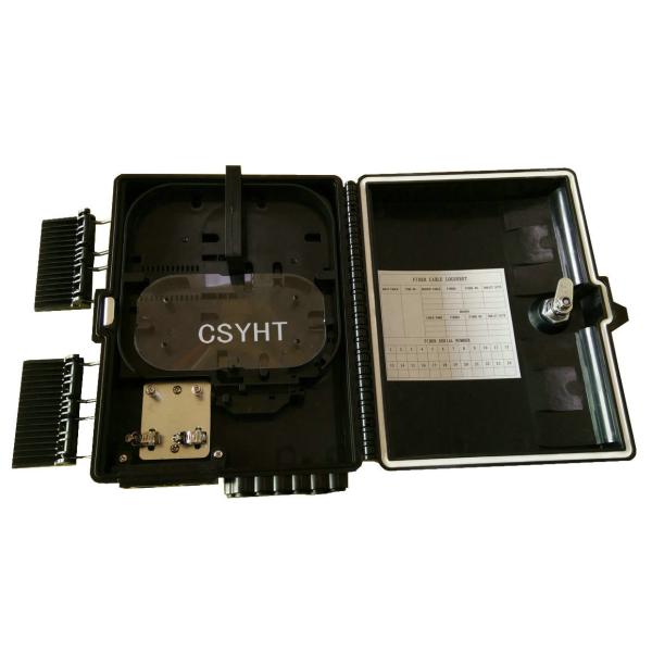 Quality FTTX ISO9001 12FO Fiber Optic Splice Box Plastic ABS 1x8 PLC wholesale
