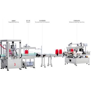 Silver Plastic Bottle Labeling Machine Cap Sealer 20bpm