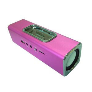 Powerful portable mini Wireless pink speaker Support Micro SD card (BT-S020)