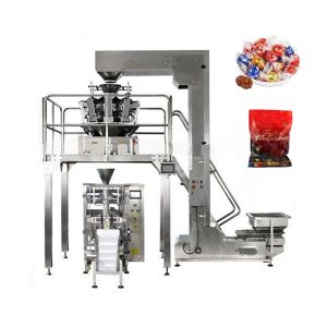 China Nut Bean Chocolate Vertical Packing Machine With Multihead Weigher Automatic on sale