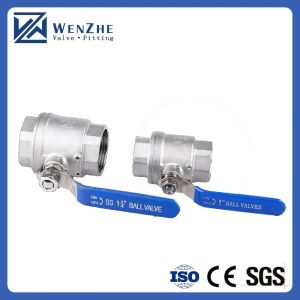 1.0''-6.0" Port Size Mirror Polished Stainless Steel Thread Ball Valve For Water