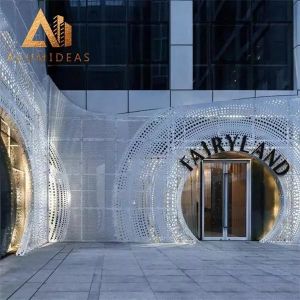 China Aluminum Cnc Laser Cutting Wall Cladding on sale