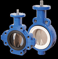Quality Handle Operate Full Ptfe Split Body Wafer Type Butterfly Valve wholesale