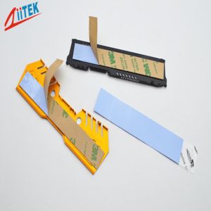 blue 5.0 W/mK ultra soft Thermal Gap Filler TIF100-50-05E with Adhesive Coating