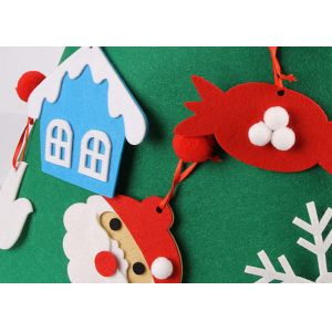Three Dimensional Felt Xmas Tree Decorations Environment Friendly Felt Material